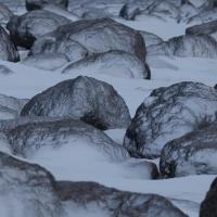 Rochers fantomatiques vers la cascade de Dettifoss - Région de Mývatn - Islande