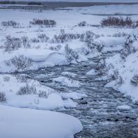 La rivière Laxá í aðaldal dans la région de Mývatn - Islande