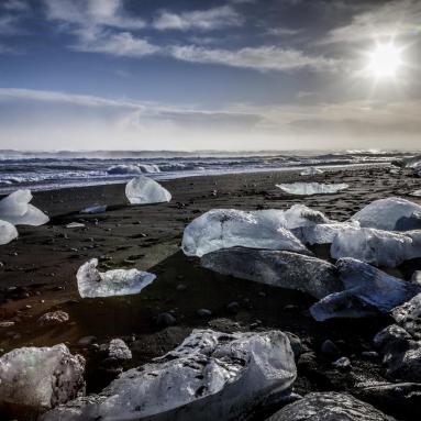 Plage de Jökulsárlón – Islande